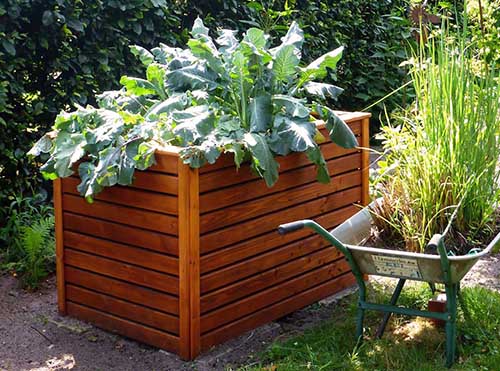 Raised garden bed for planting in Spoken Garden's post. 